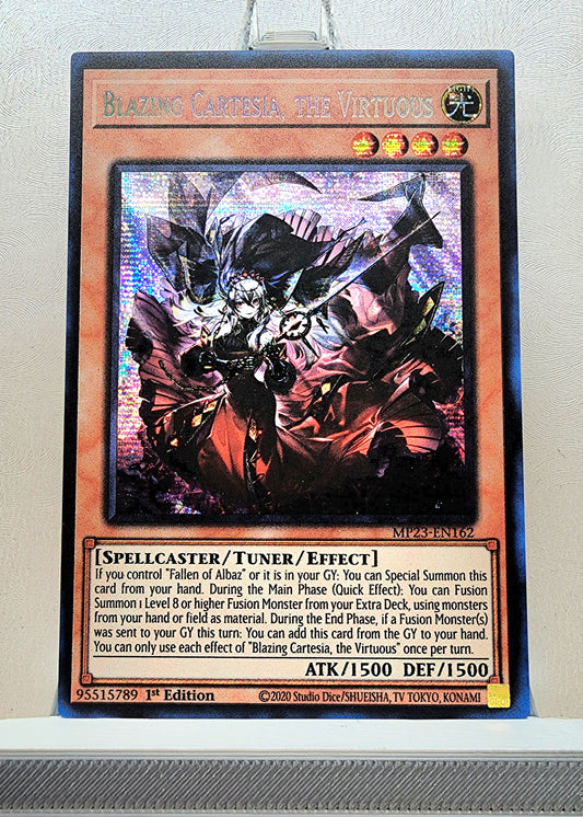 Yugioh! 1x Blazing Cartesia, the Virtuous (MP23 - Prismatic Secret Rare) 1st Edition