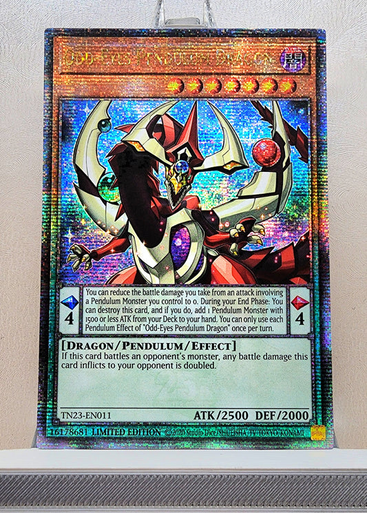 Yugioh! 1x Odd-Eyes Pendulum Dragon (TN23 - Quarter Century Secret Rare) Limited Edition