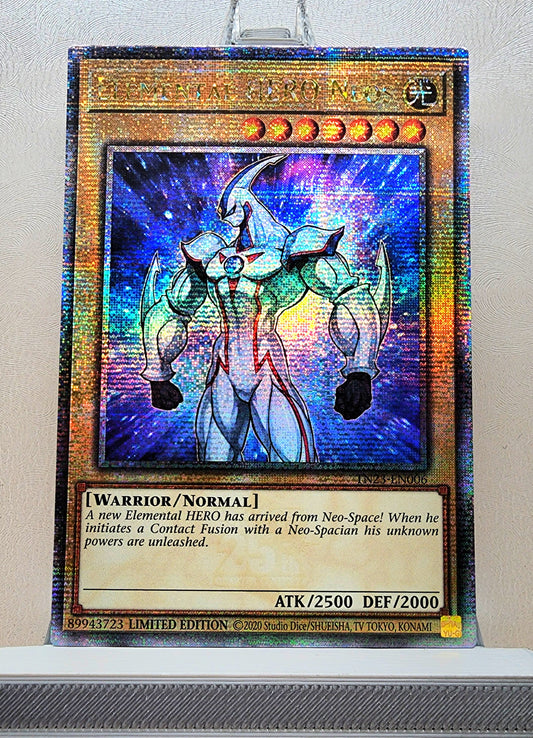 Yugioh! 1x Elemental HERO Neos (TN23 - Quarter Century Secret Rare) Limited Edition