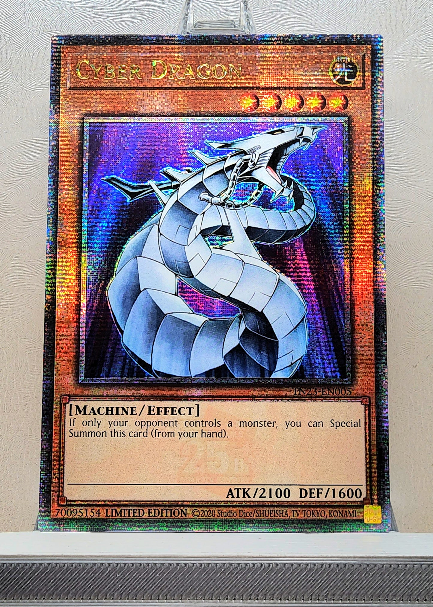 Yugioh! 1x Cyber Dragon (TN23 - Quarter Century Secret Rare) Limited Edition