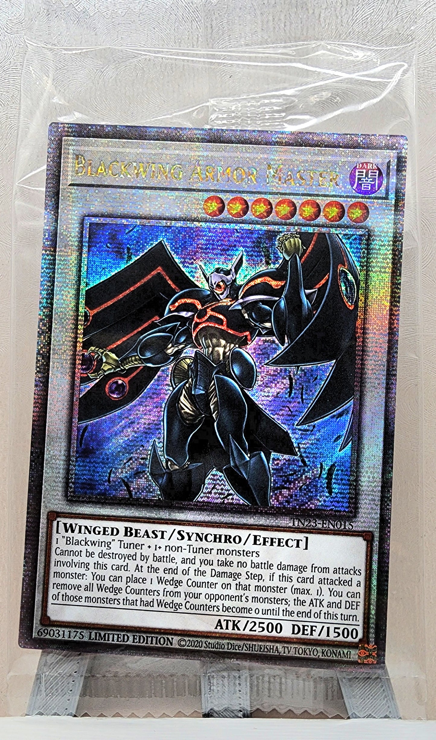 Yugioh! 1x Blackwing Armor Master (TN23 - Quarter Century Secret Rare) Limited Edition