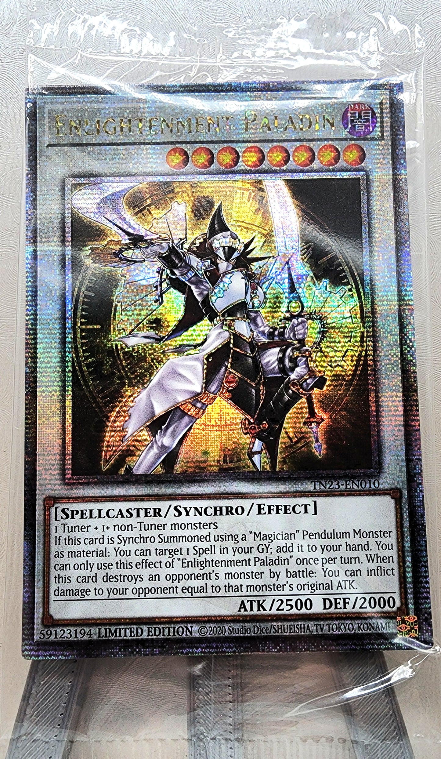 Yugioh! 1x Enlightenment Paladin (TN23 - Quarter Century Secret Rare) Limited Edition