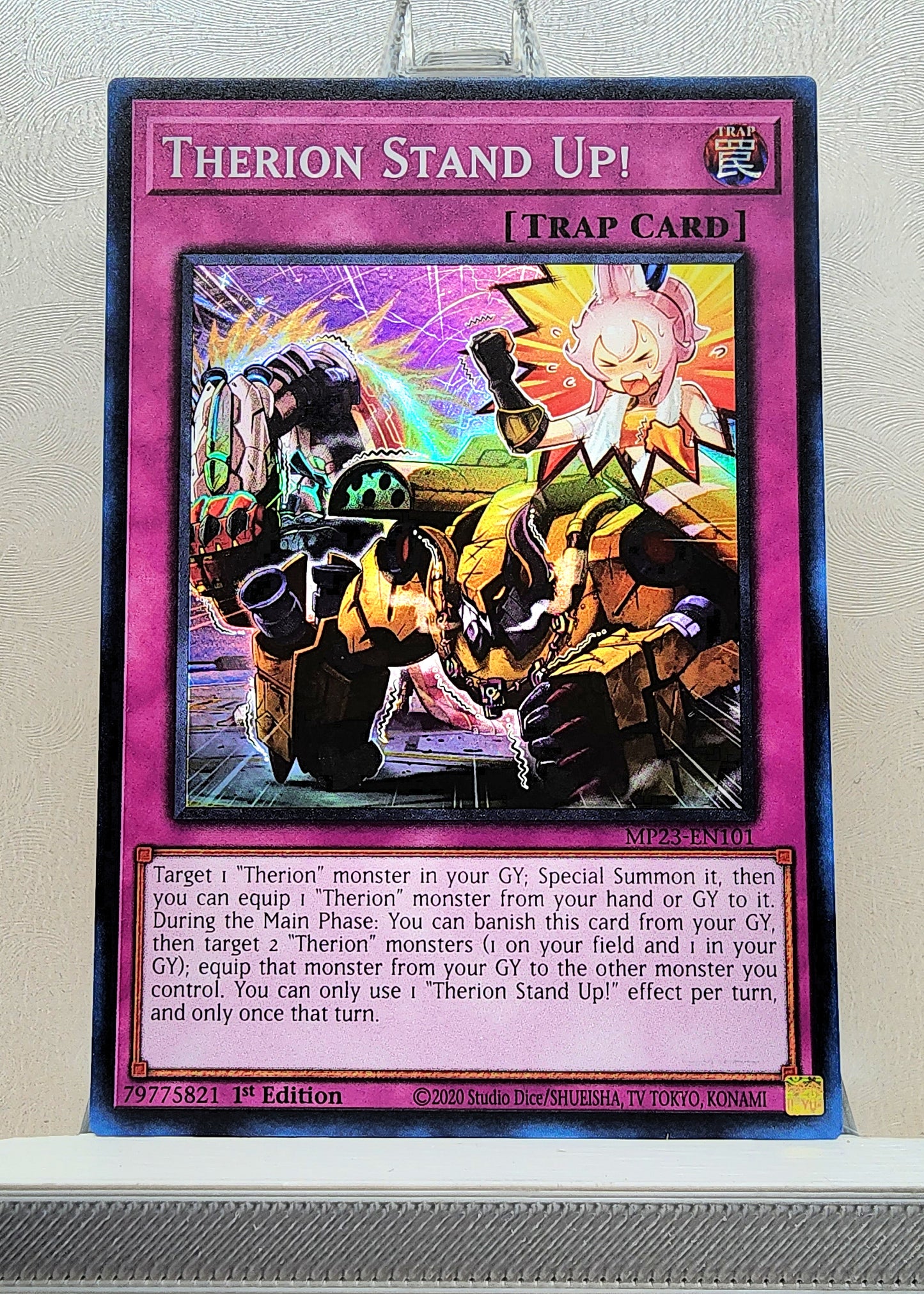 Yugioh! 1x Therion Stand Up (MP23 - Super Rare) 1st Edition