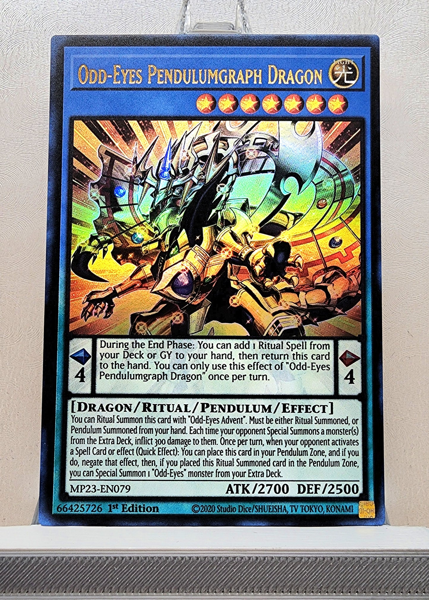 Yugioh! 1x Odd-Eyes Pendulumgraph Dragon (MP23 - Ultra Rare) 1st Edition