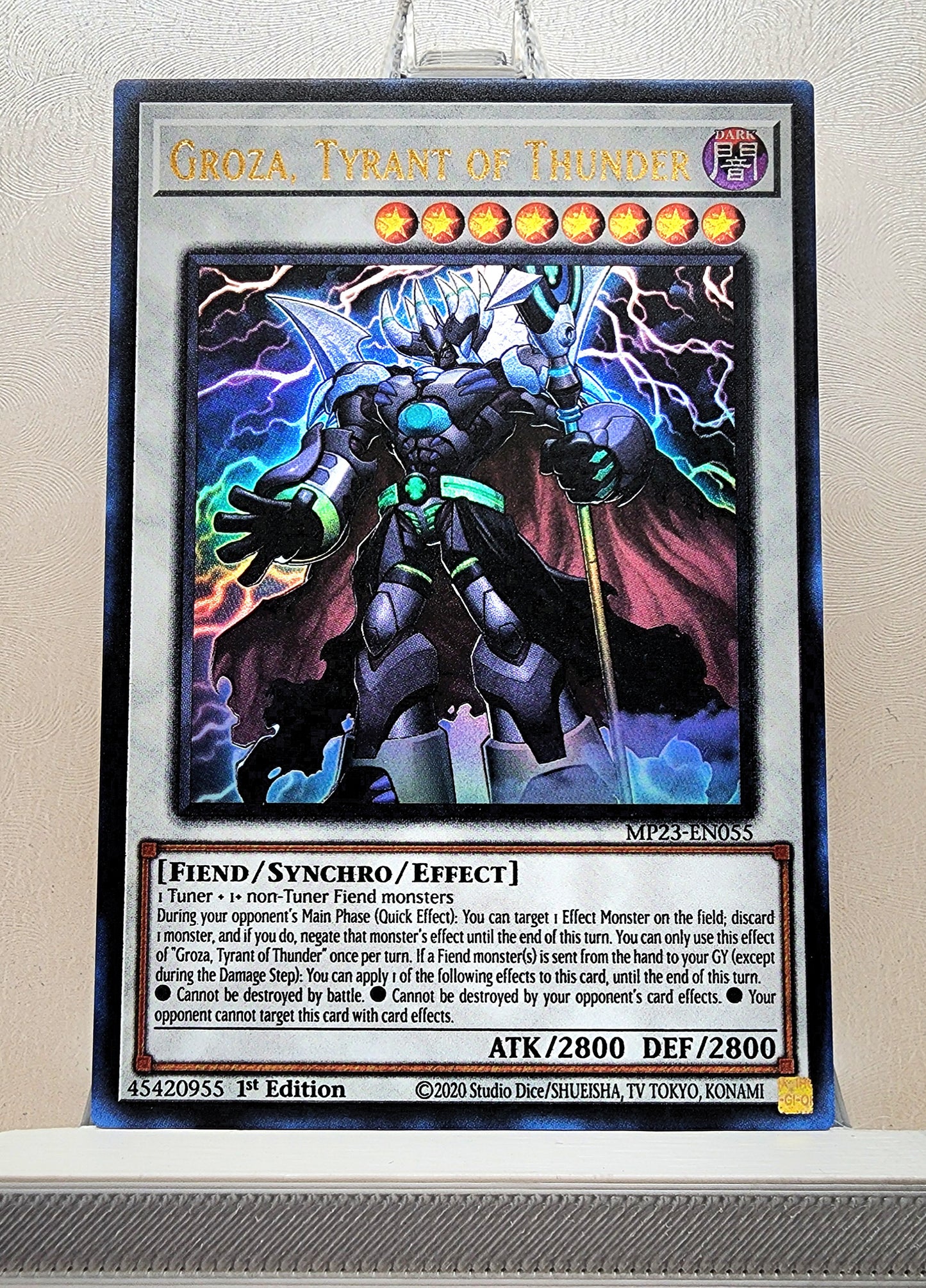 Yugioh! 1x Groza, Tyrant of Thunder (MP23 - Ultra Rare) 1st Edition