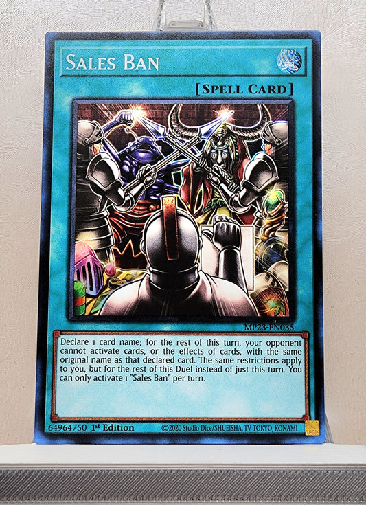 Yugioh! 1x Sales Ban (MP23 - Super Rare) 1st Edition