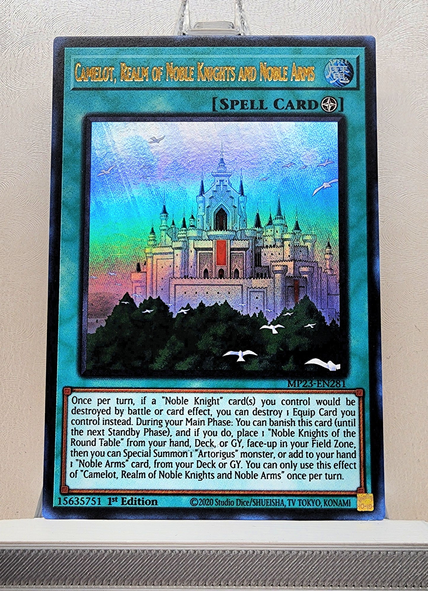 Yugioh! 1x Camelot, Realm of Noble Knights and Noble Arms (MP23 - Ultra Rare) 1st Edition