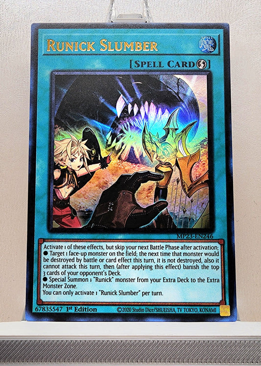 Yugioh! 1x Runick Slumber (MP23 - Ultra Rare) 1st Edition