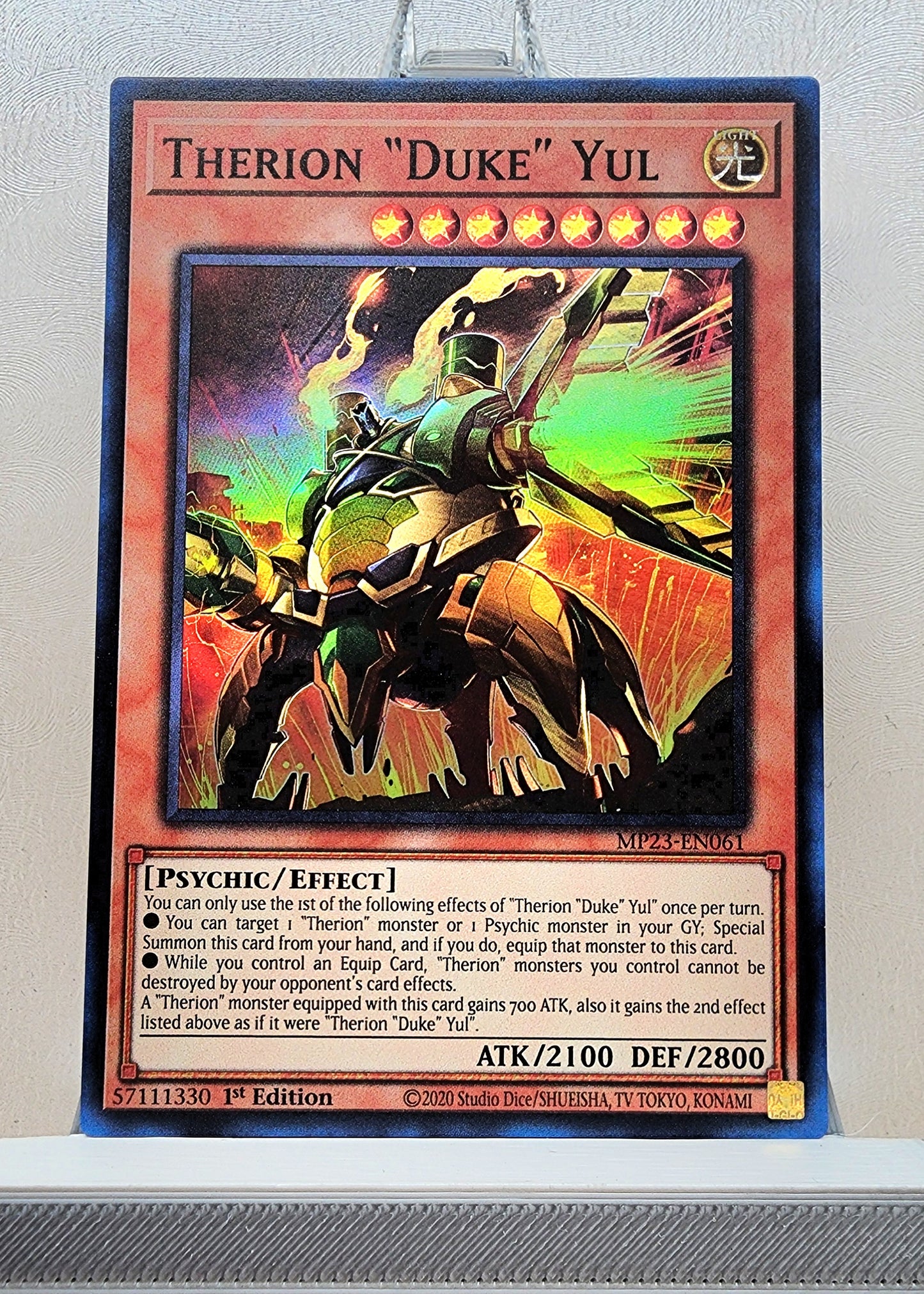 Yugioh! 1x Therion Duke Yul (MP23 - Super Rare) 1st Edition