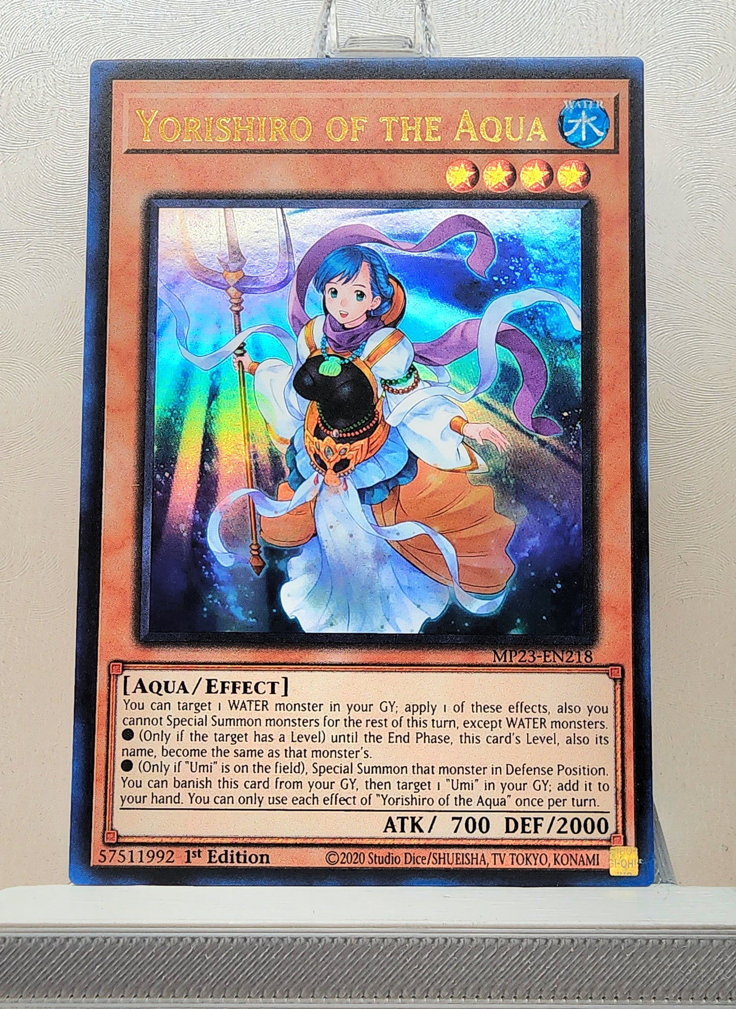 Yugioh! 1x Yorishiro of the Aqua (MP23 - Ultra Rare) 1st Edition