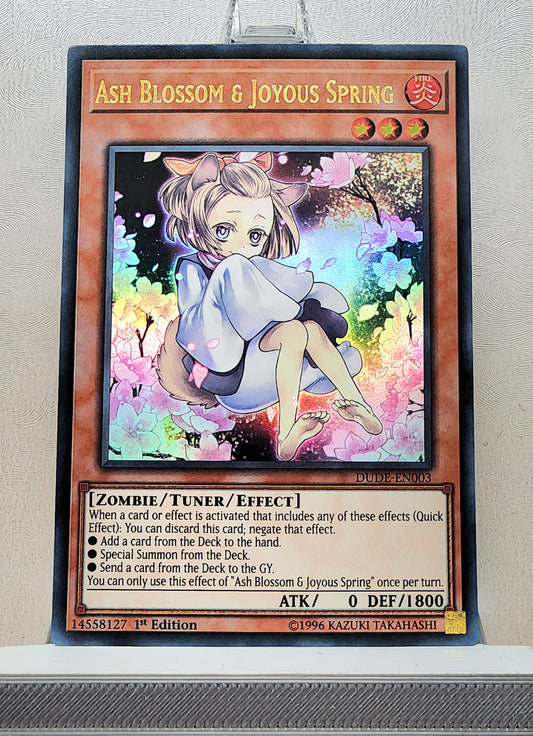 Yugioh! 1x Ash Blossom & Joyous Spring Alt Art (DUDE - Ultra Rare) 1st Edition