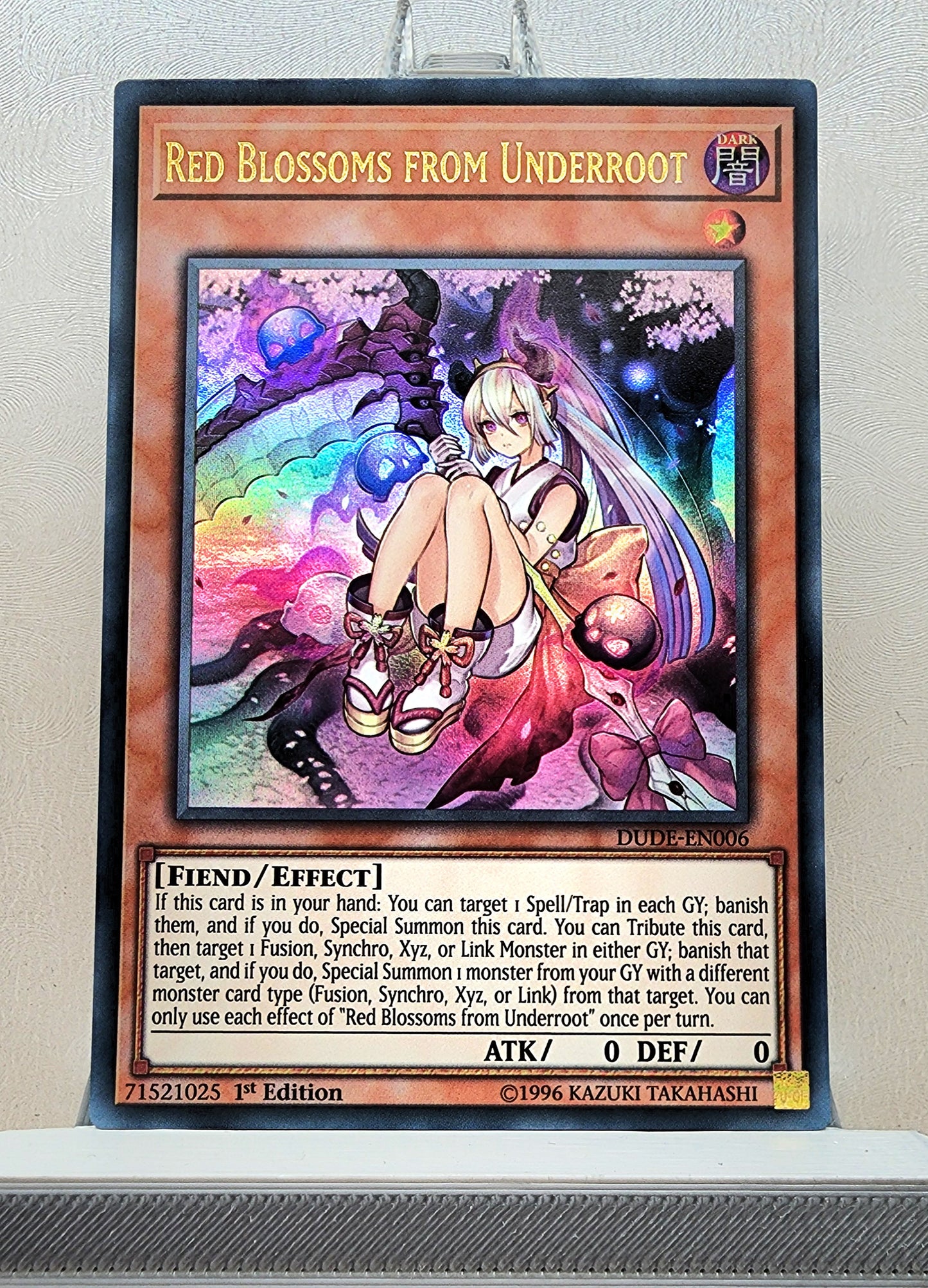 Yugioh! 1x Red Blossoms from Underroot (DUDE - Ultra Rare) 1st Edition