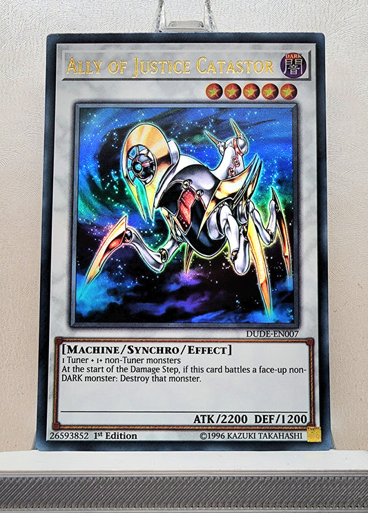 Yugioh! 1x Ally of Justice Catastor (DUDE - Ultra Rare) 1st Edition