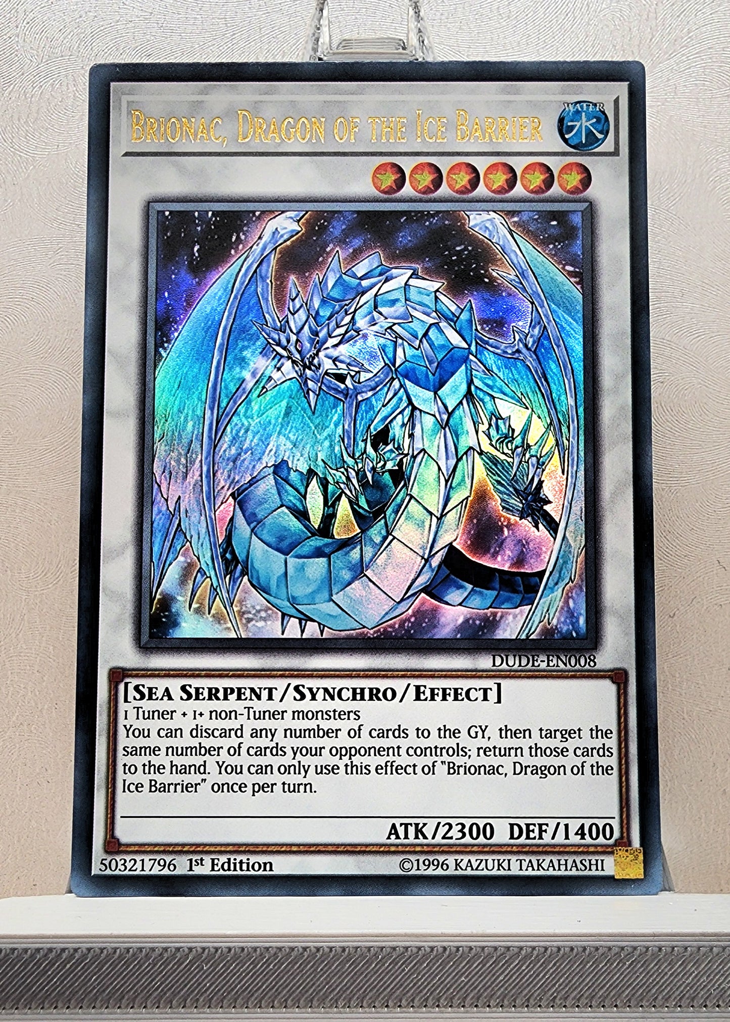 Yugioh! 1x Brionac, Dragon of the Ice Barrier (DUDE - Ultra Rare) 1st Edition