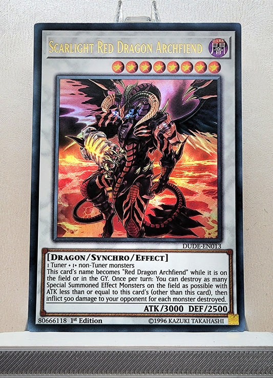 Yugioh! 1x Scarlight Red Dragon Archfiend (DUDE - Ultra Rare) 1st Edition