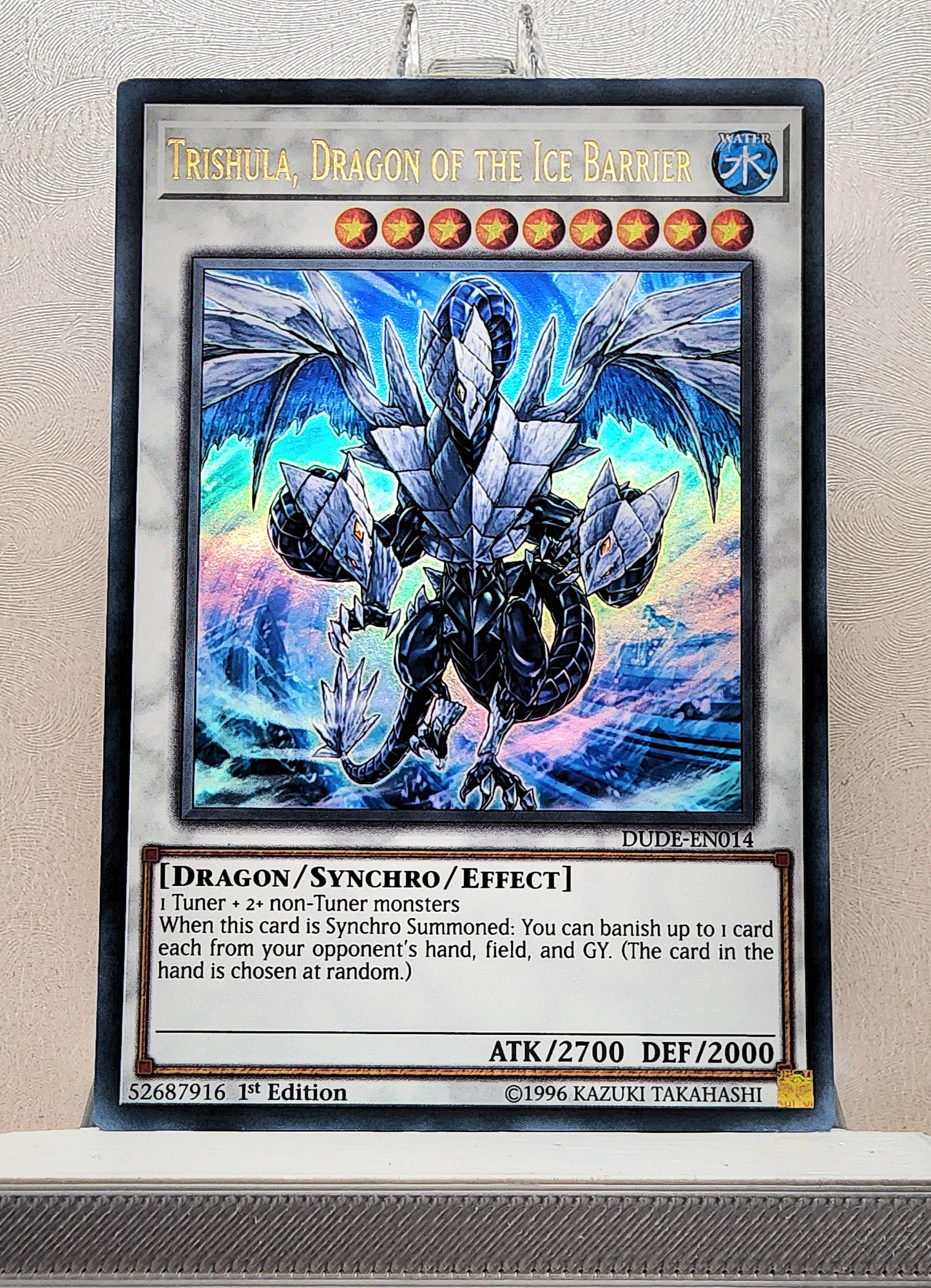 Yugioh! 1x Trishula, Dragon of the Ice Barrier (DUDE - Ultra Rare) 1st Edition