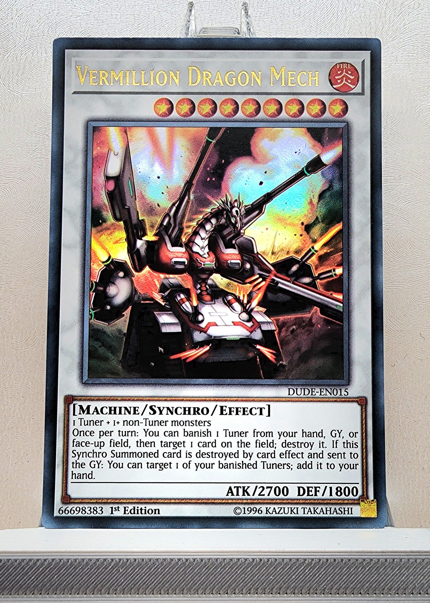 Yugioh! 1x Vermillion Dragon Mech (DUDE - Ultra Rare) 1st Edition