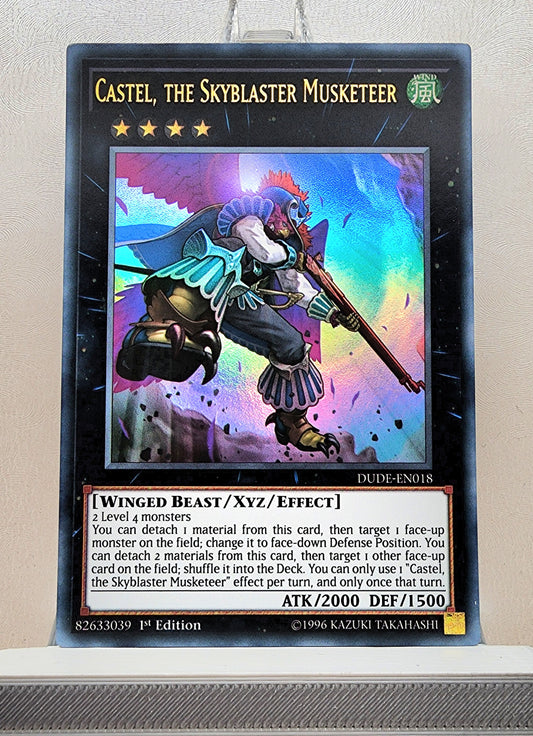 Yugioh! 1x Castel, the Skyblaster Musketeer (DUDE - Ultra Rare) 1st Edition