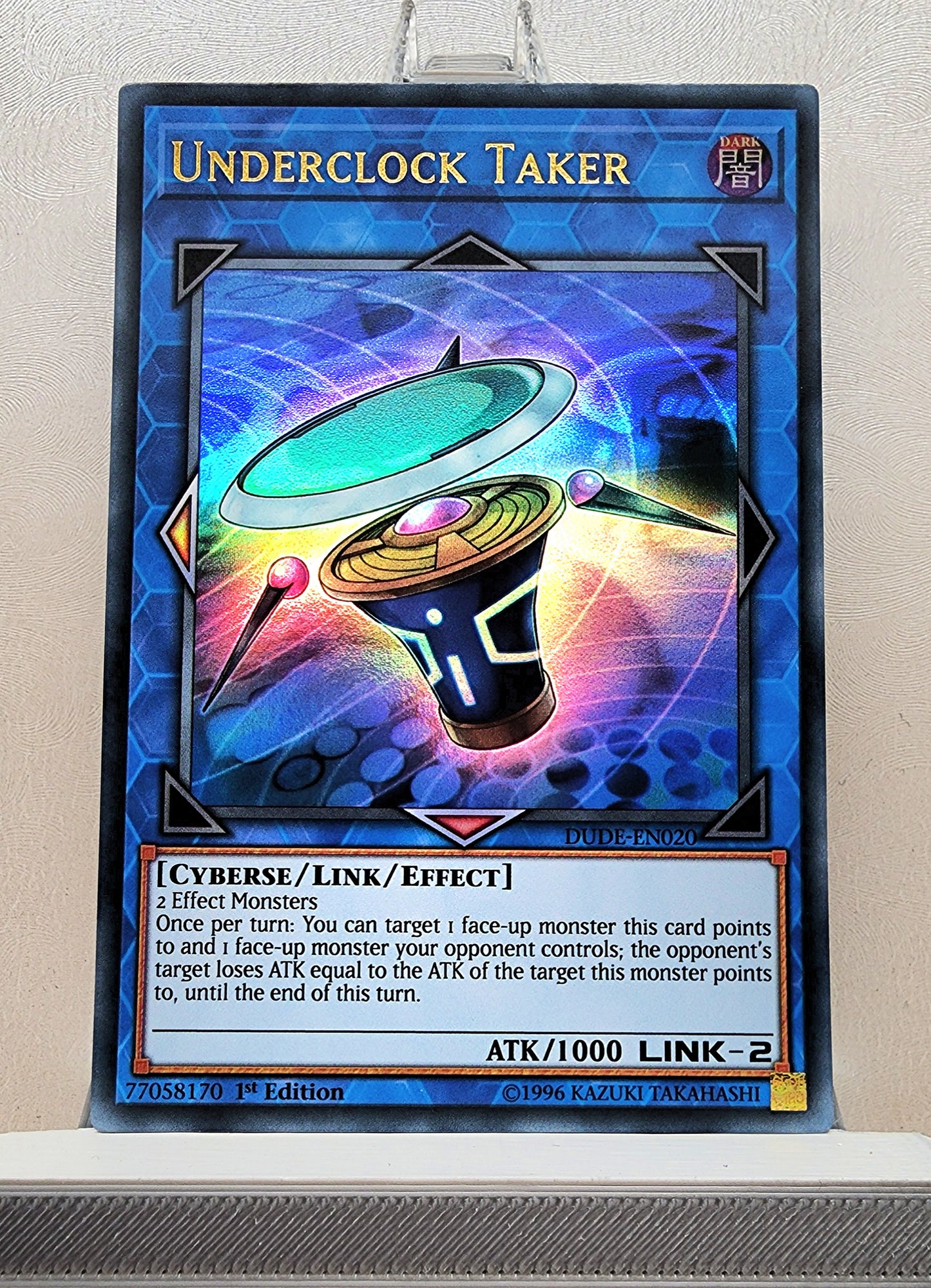 Yugioh! 1x Underclock Taker (DUDE - Ultra Rare) 1st Edition