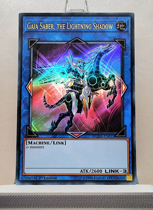 Yugioh! 1x Gaia Saber, the Lightning Shadow (DUDE - Ultra Rare) 1st Edition