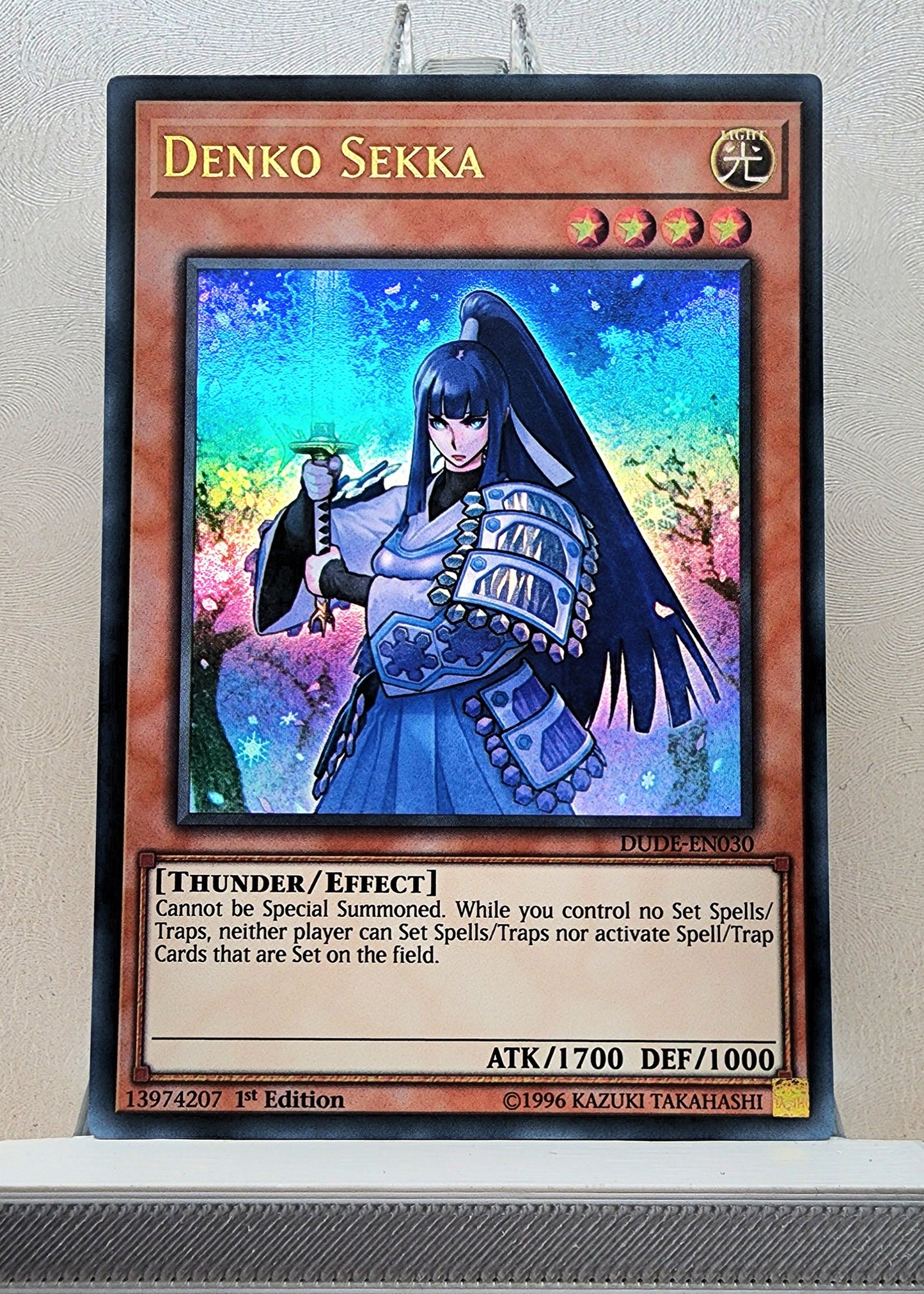 Yugioh! 1x Denko Sekka (DUDE - Ultra Rare) 1st Edition