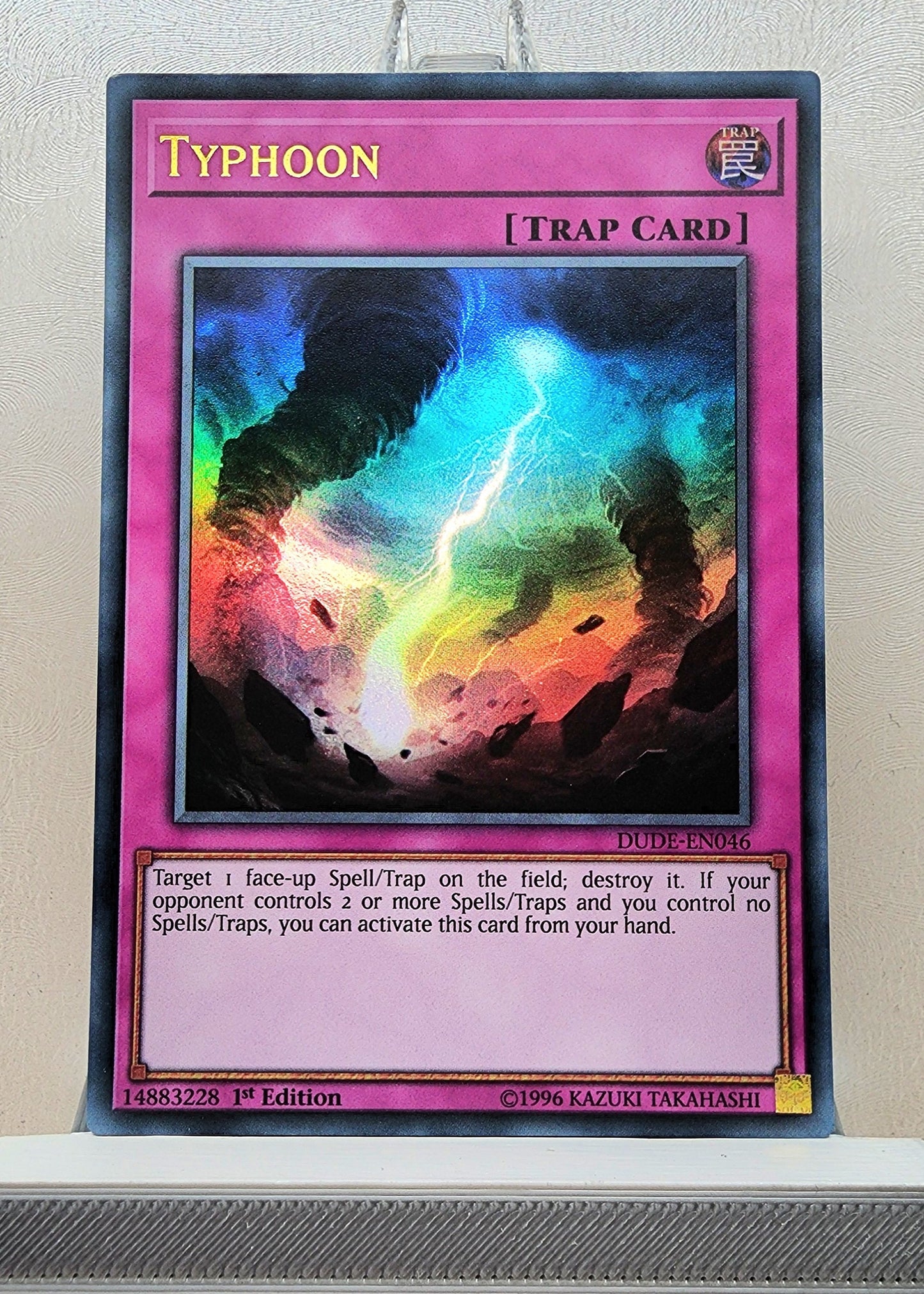 Yugioh! 1x Typhoon (DUDE - Ultra Rare) 1st Edition