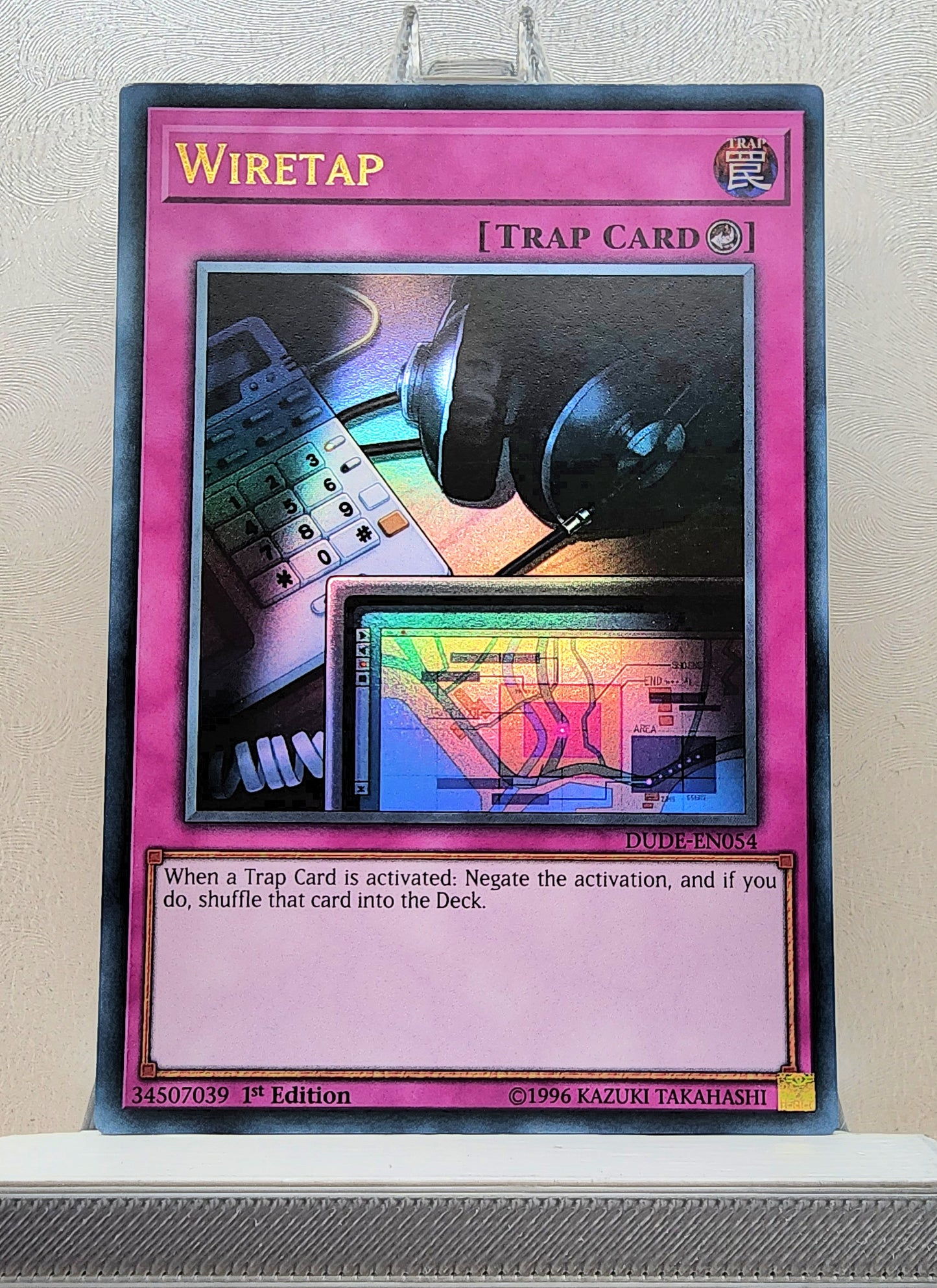 Yugioh! 1x Wiretap (DUDE - Ultra Rare) 1st Edition