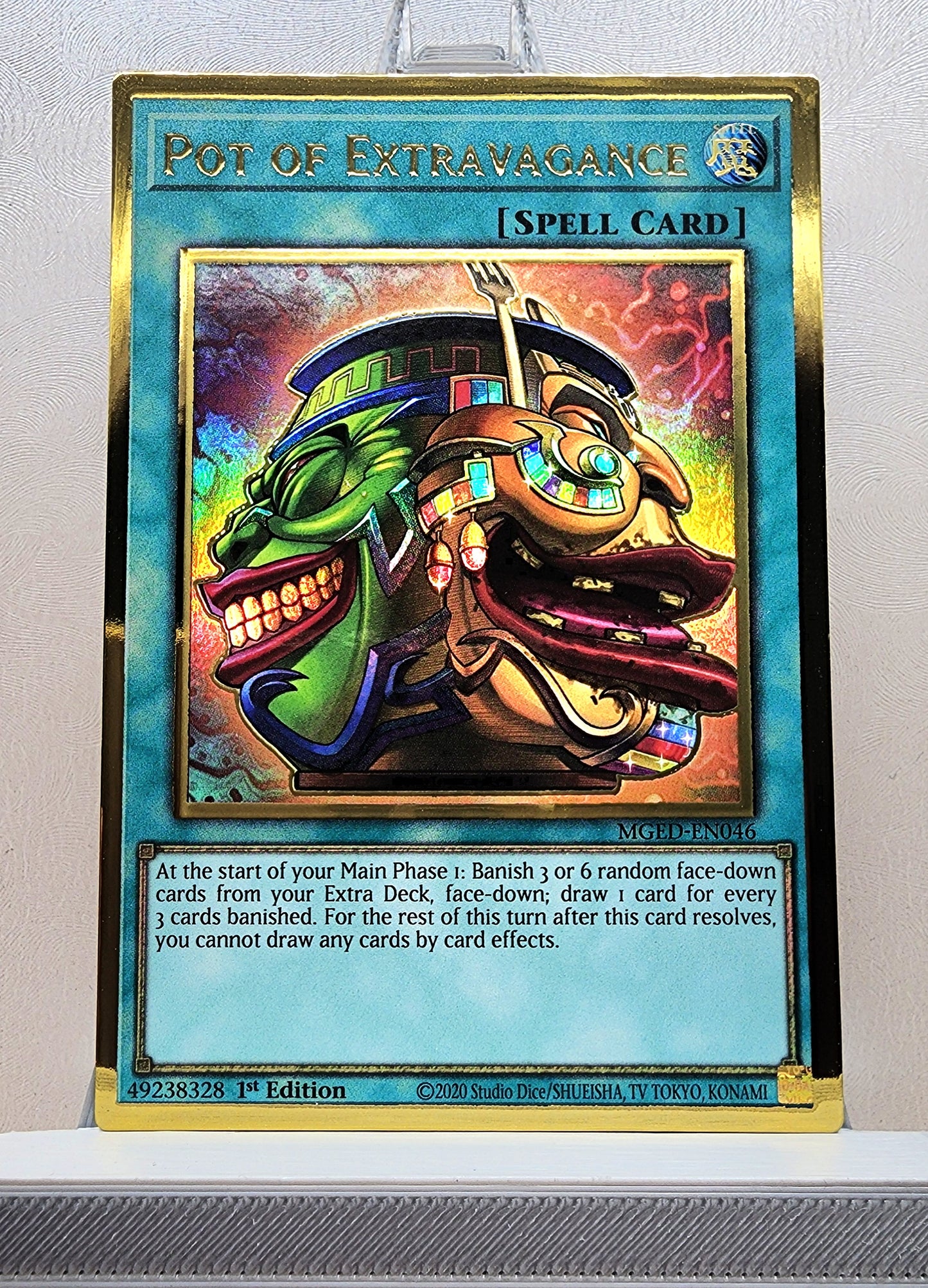 Yugioh! 1x Pot of Extravagance (MGED - Premium Gold Rare) 1st Edition