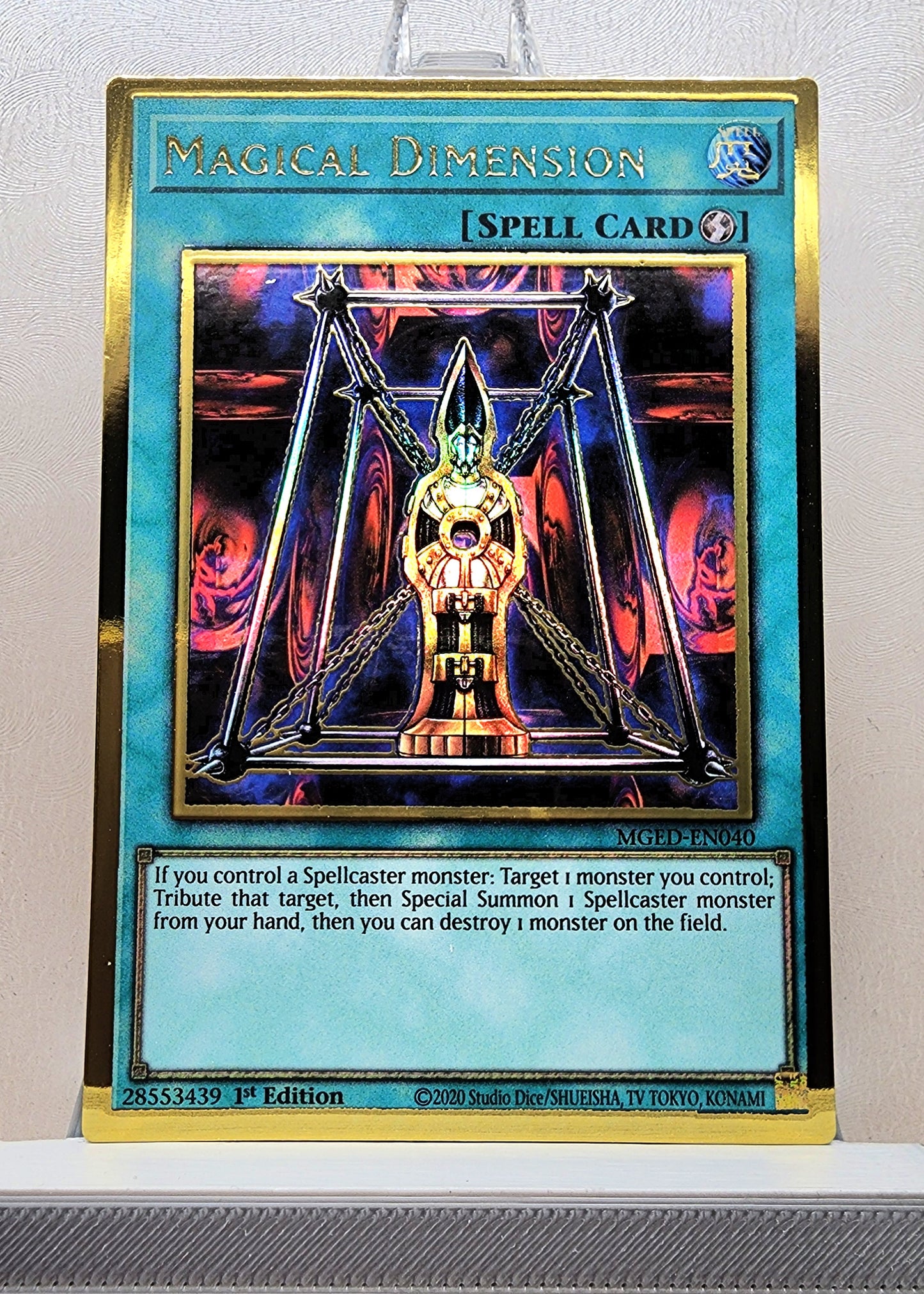 Yugioh! 1x Magical Dimension (MGED - Premium Gold Rare) 1st Edition