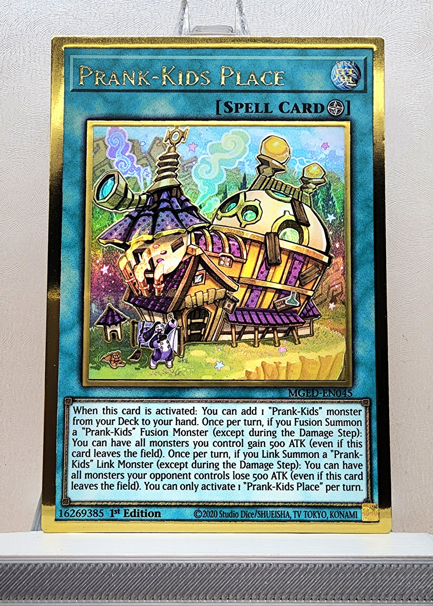 Yugioh! 1x Prank-Kids Place (MGED - Premium Gold Rare) 1st Edition