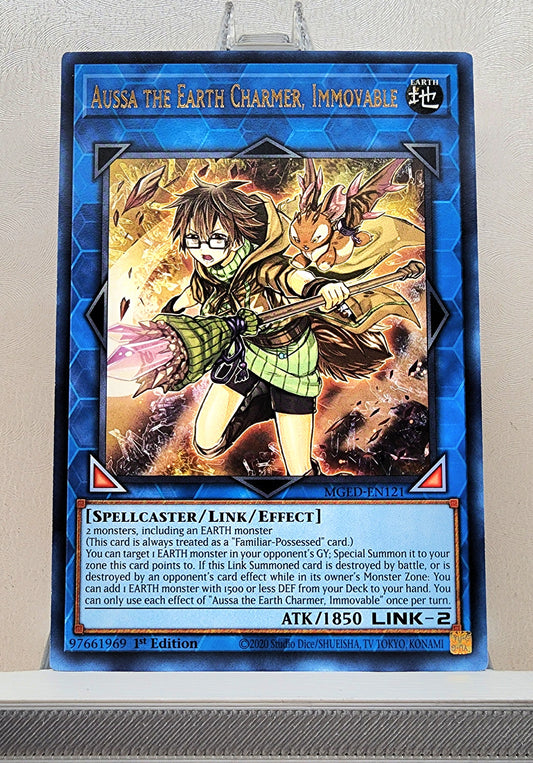 Yugioh! 1x Aussa the Earth Charmer, Immovable (MGED - Rare) 1st Edition