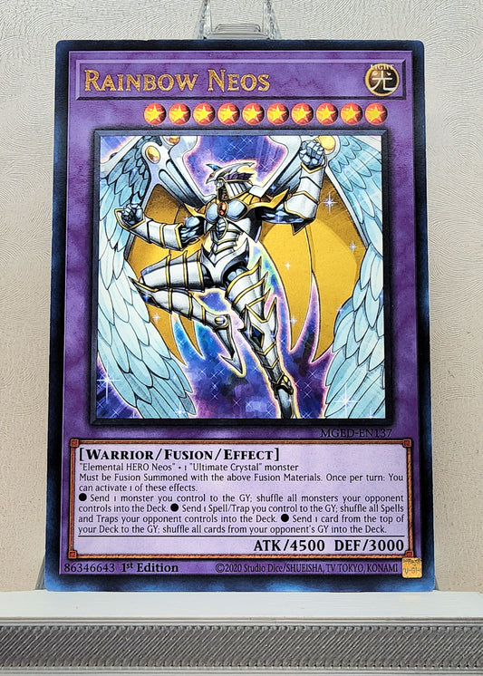 Yugioh! 1x Rainbow Neos (MGED - Rare) 1st Edition