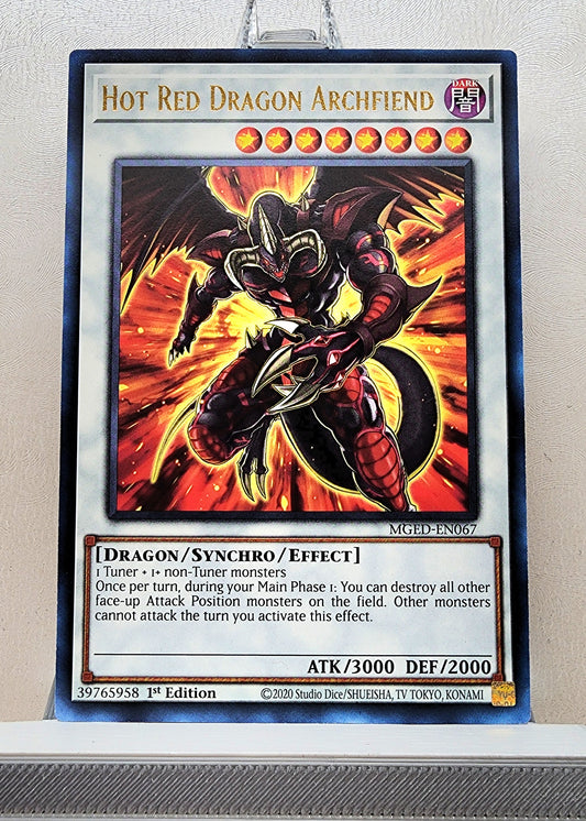 Yugioh! 1x Hot Red Dragon Archfiend (MGED - Rare) 1st Edition