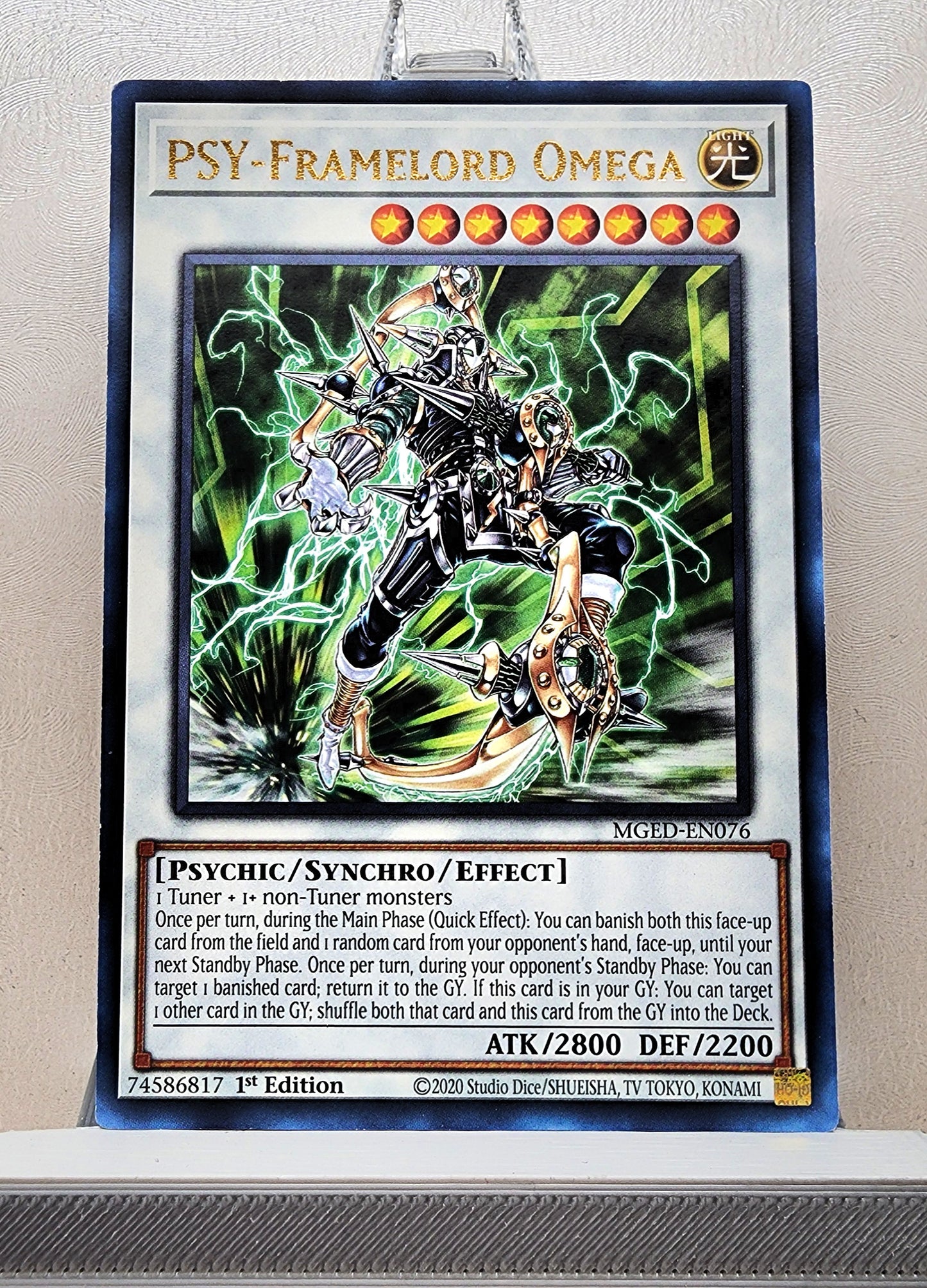 Yugioh! 1x PSY-Framelord Omega (MGED - Rare) 1st Edition