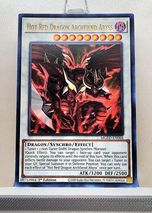 Yugioh! 1x Hot Red Dragon Archfiend Abyss (MGED - Rare) 1st Edition