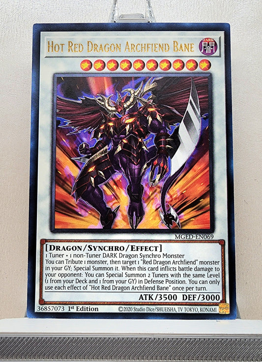 Yugioh! 1x Hot Red Dragon Archfiend Bane (MGED - Rare) 1st Edition