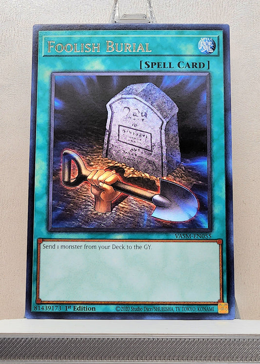 Yugioh! 1x Foolish Burial (VASM - Rare) 1st Edition