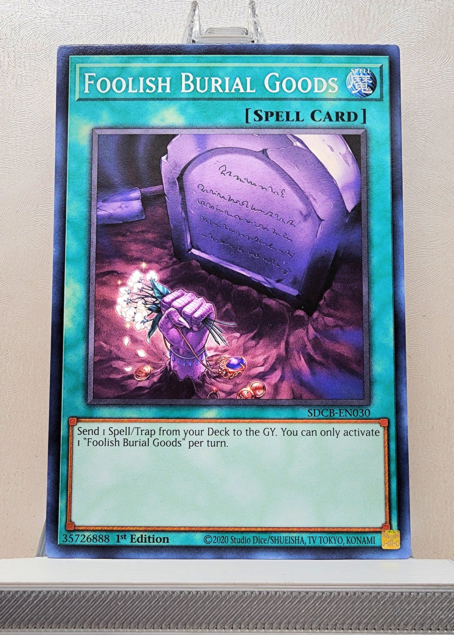 Yugioh! 1x Foolish Burial Goods (SDCB - Common) 1st Edition