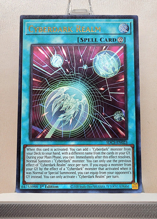 Yugioh! 1x Cyberdark Realm (SDCS - Ultra Rare) 1st Edition