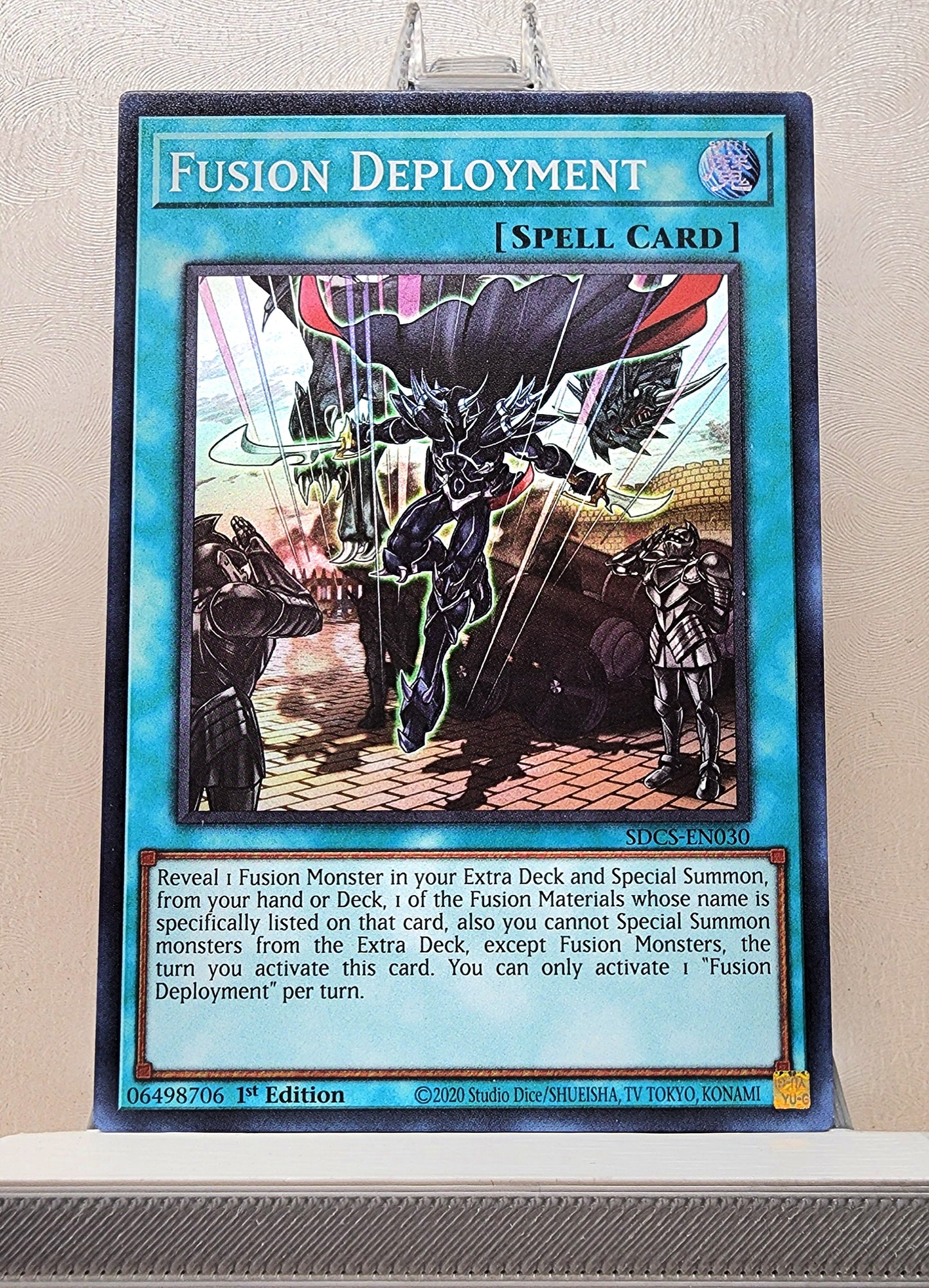 Yugioh! 1x Fusion Deployment (SDCS - Super Rare) 1st Edition