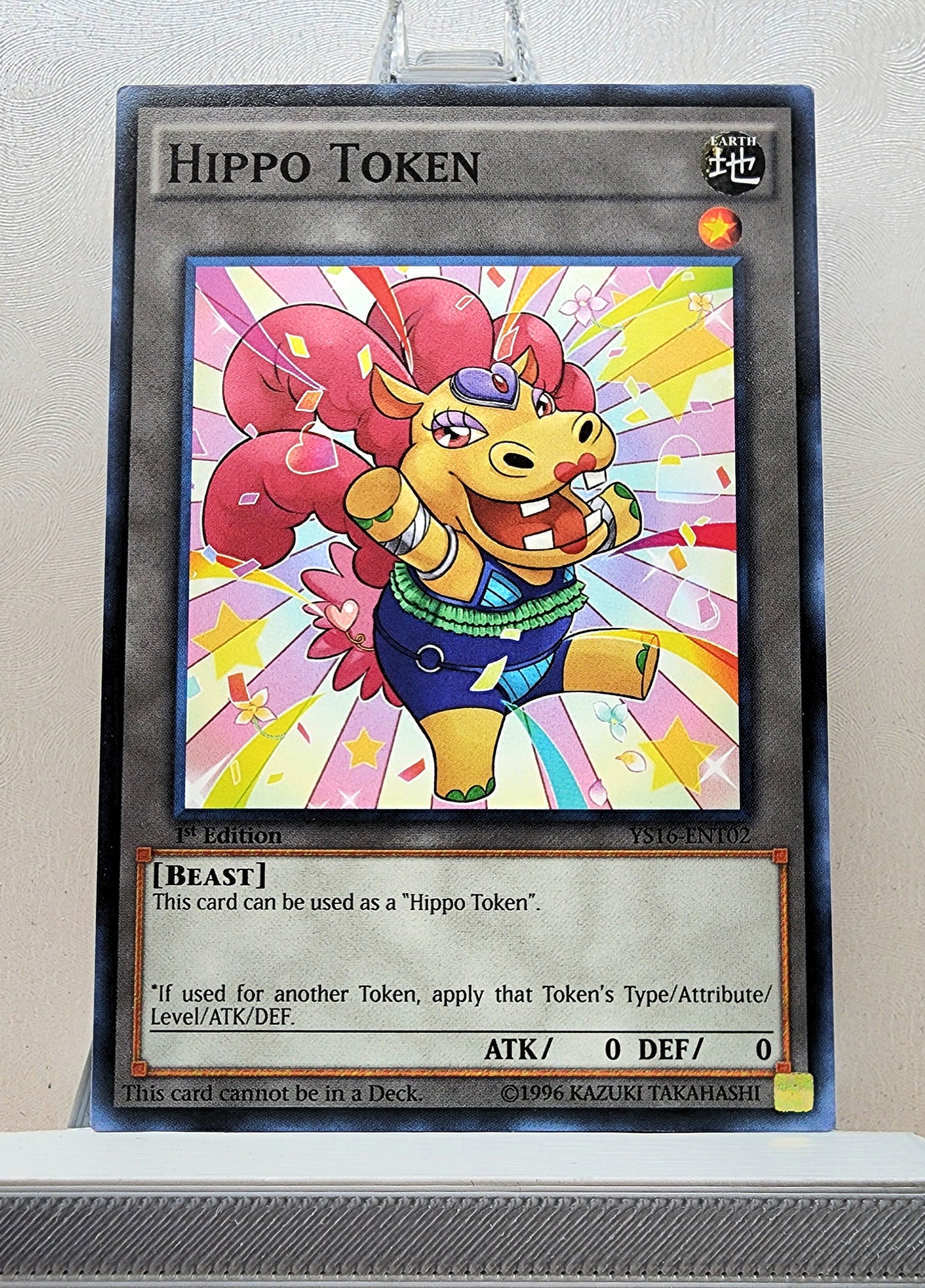 Yugioh! 1x Hippo Token Yellow (YS16 - Common) 1st Edition