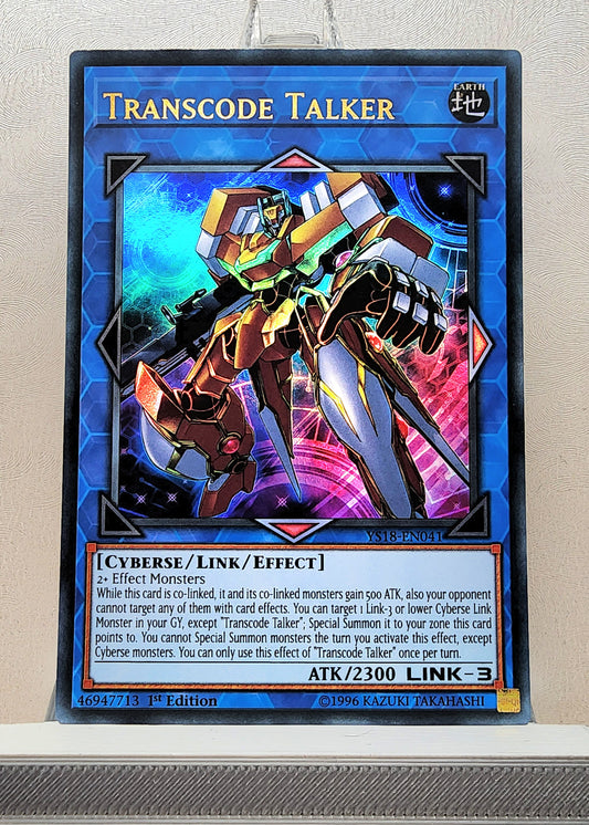 Yugioh! 1x Transcode Talker (YS18 - Ultra Rare) 1st Edition