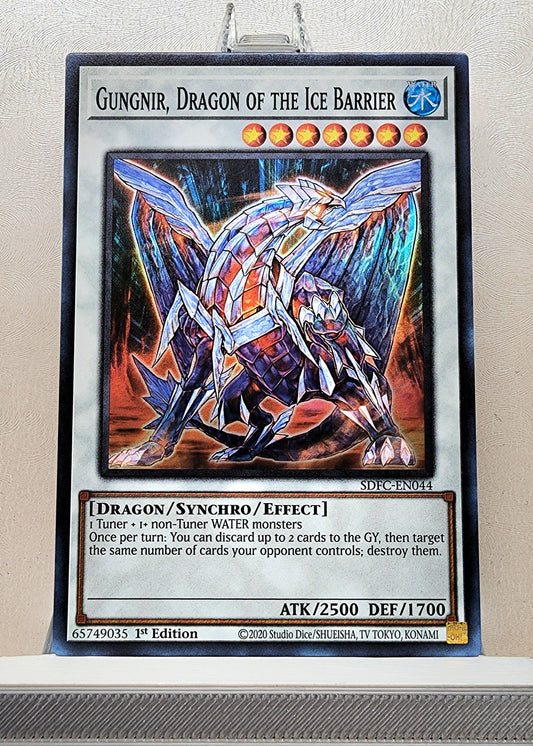 Yugioh! 1x Gungnir, Dragon of the Ice Barrier (SDFC - Super Rare) 1st Edition