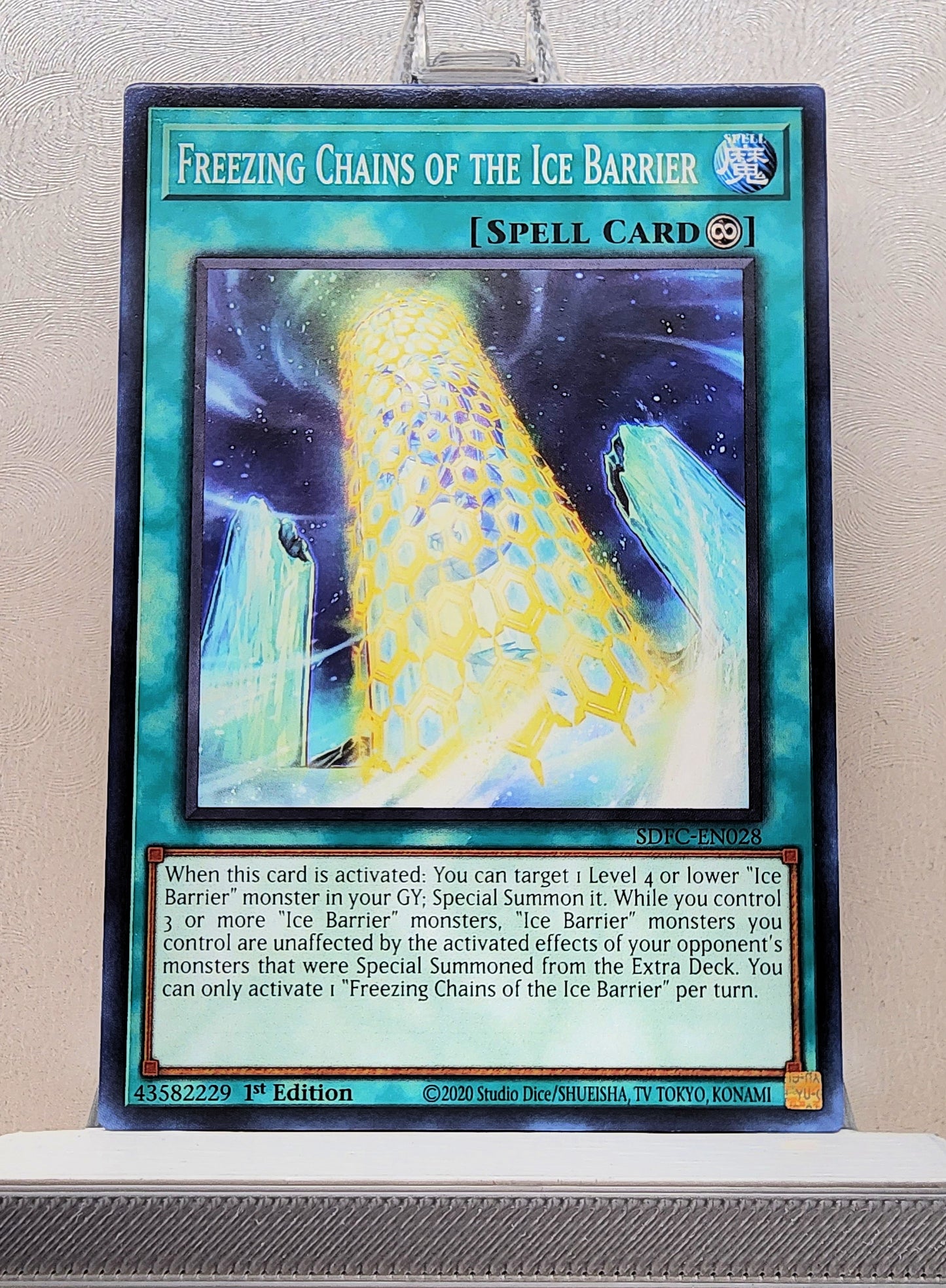 Yugioh! 1x Freezing Chains of the Ice Barrier (SDFC - Common) 1st Edition