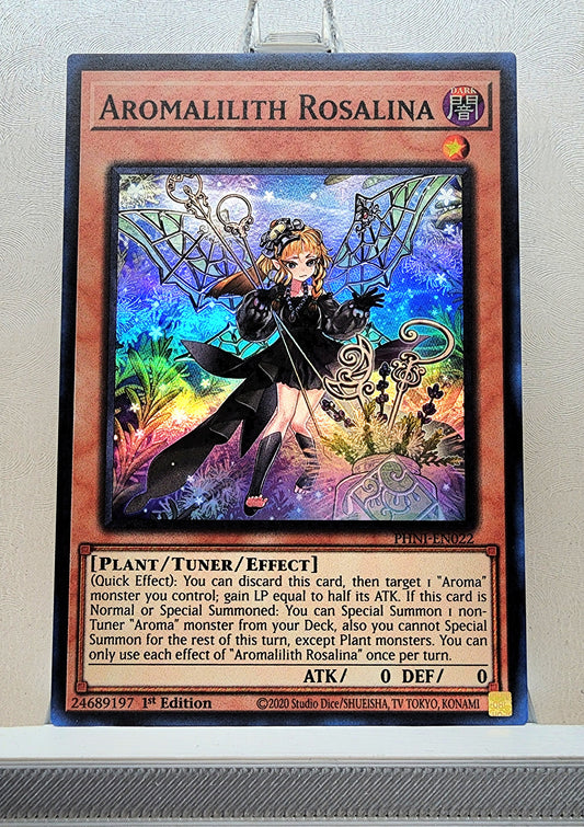 Yugioh! 1x Aromalilith Rosalina (PHNI - Super Rare) 1st Edition