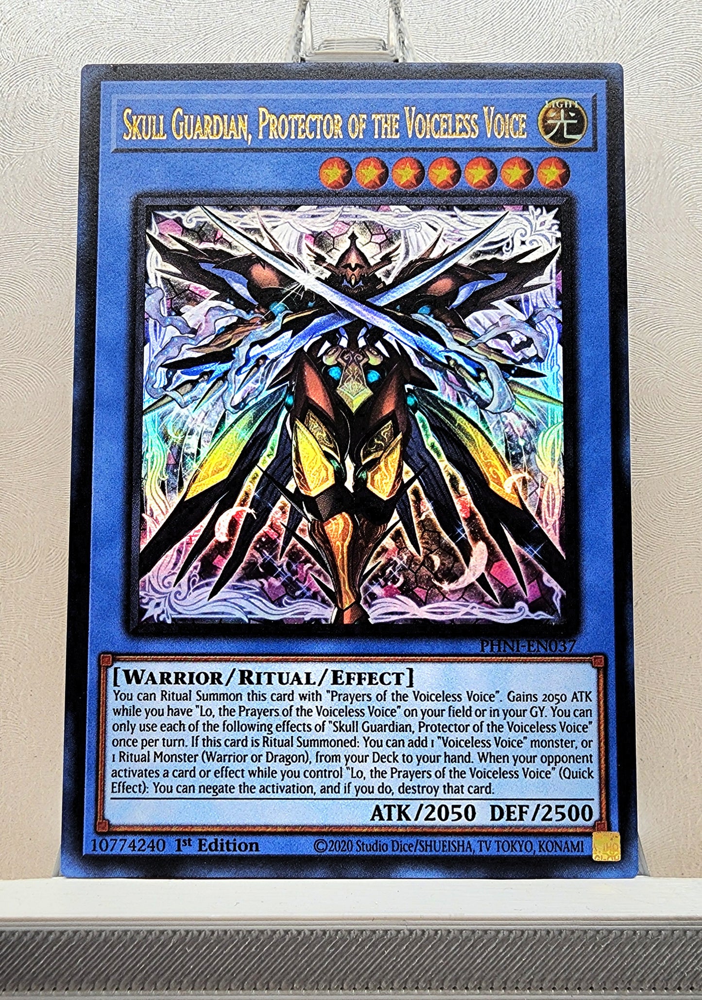 Yugioh! 1x Skull Guardian, Protector of the Voiceless Voice (PHNI - Ultra Rare) 1st Edition