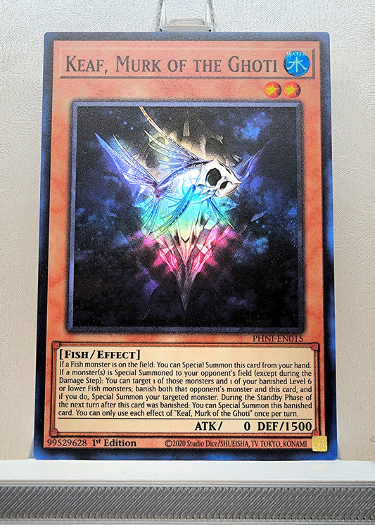 Yugioh! 1x Keaf, Murk of the Ghoti (PHNI - Super Rare) 1st Edition