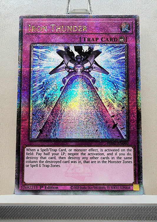 Yugioh! 1x Iron Thunder (PHNI - Quarter Century Secret Rare) 1st Edition