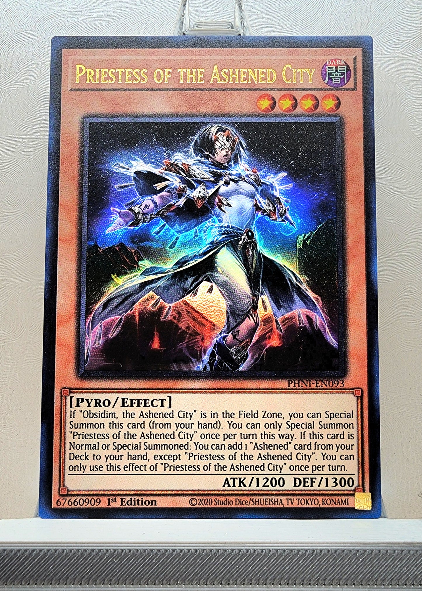 Yugioh! 1x Priestess of the Ashened City (PHNI - Ultra Rare) 1st Edition