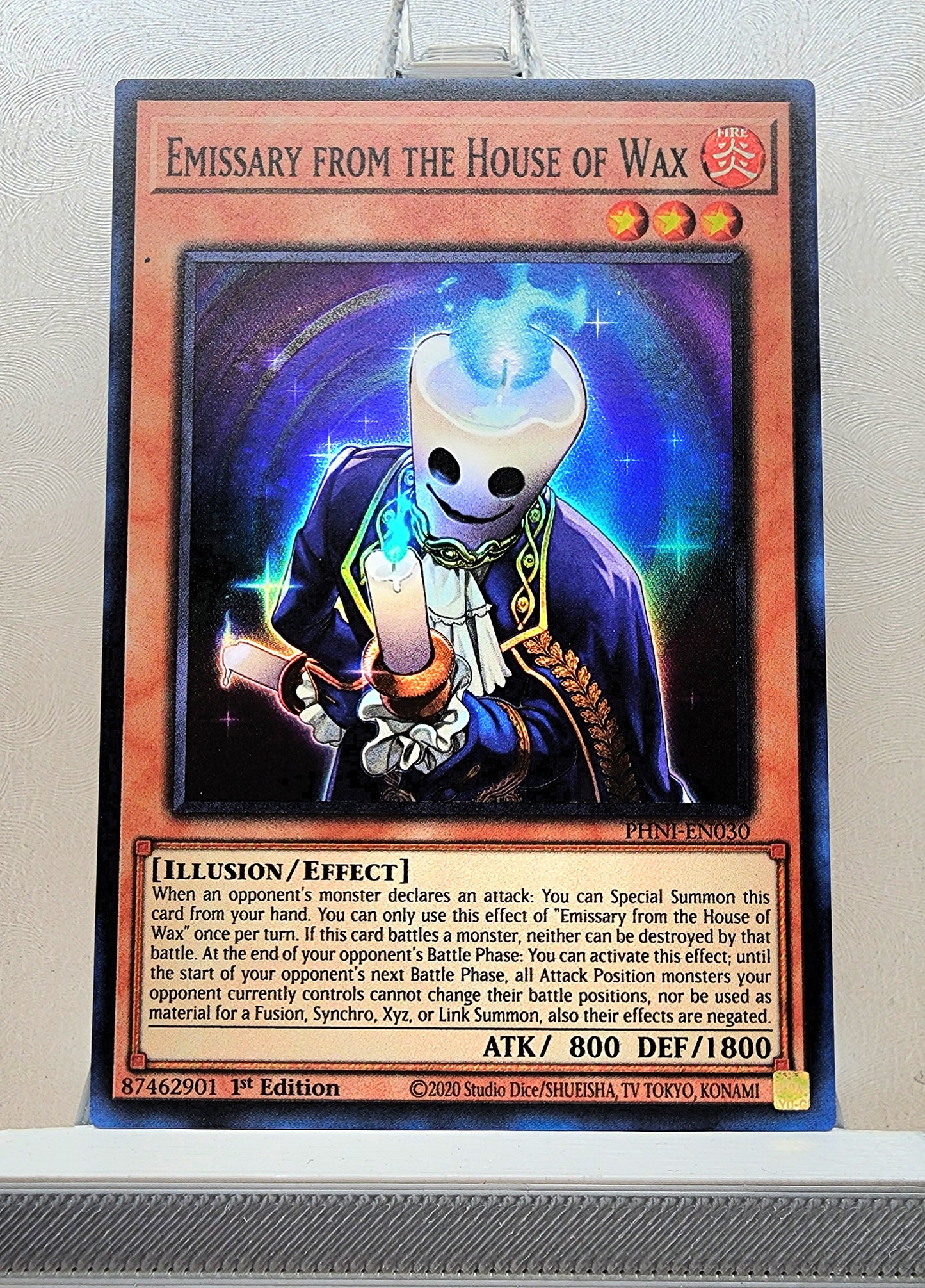 Yugioh! 1x Emissary from the House of Wax (PHNI - Super Rare) 1st Edition